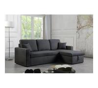 Habitat et jardin Sofá esquinero convertible "Alain" - 3 plazas - Gris