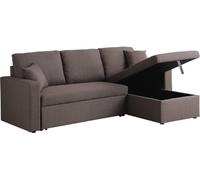Habitat et Jardin Sofá esquinero Convertible Alain - 3 plazas - Topo