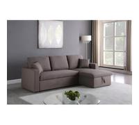 Habitat et jardin Sofá esquinero convertible "Alain" - 3 plazas - Topo