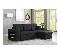 Habitat et jardin Sofá esquinero convertible/reversible "Axel" - Negro