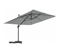 Habitat et jardin Sombrilla desplazada de aluminio "Sky 4" - 3 x 4 m - Elegante gris y resistente a los rayos UV