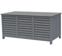 Habitat & Jardin Arcón de jardín madera de abeto gris 130 x 64 x 60 cm