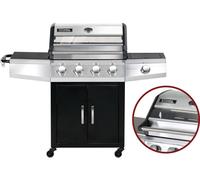 Habitat & Jardin Barbacoa de gas negro 143 x 57 x 114 cm