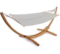 Habitat & Jardin Hamaca de madera con lona de algodón "dallas" - 3 m - gris -