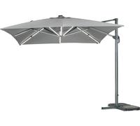 Habitat & Jardin Parasol aluminio gris 300 x 300 x 290 cm