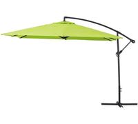Habitat & Jardin Parasol aluminio verde 298 x 298 x 253 cm