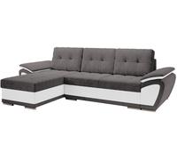 Habitat & Jardin Sofá rinconero cuero sintético gris 156x97x267cm