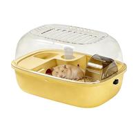 Hábitat para hámster: Jaula ventilada silenciosa y fácil de Limpiar, casa de visión sin obstáculos de acrílico, de Accesorios - para Mascota, ratón, hámster Enano, hogar, Dormitorio, Oficina, Sal