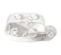 Hábitat para hámster transparente, jaula de animales pequeña con de , cierre ventilado para mascotas pequeñas, adecuado para hedgehog enano Gerbil Chinchilla Bunny Ferret