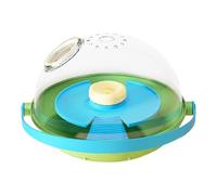 Hábitat para tortugas - Acuario para reptiles con plataforma para descansar y luces | Tanque multifuncional para tortugas de agua dulce, anfibios, tortugas de bebé jaula, dados