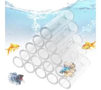 Hábitat Penal acrílico, Refugio de acrílico acrílico Transparente | Reproducción Hábitat Cave of Tube Aquarium Ways, tuberías Ocultas para pequeños camarones/Peces