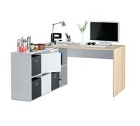 Habitdesign Adapta XL Mesa de Escritorio Blanco/Roble