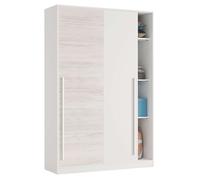 Armario 2 puertas correderas aglomerado blanco 200x120x50cm