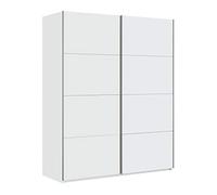 Habitdesign Armario Ropero 2 Puertas Correderas, 200x150x60 (AltoxAnchoxFondo - en cm), Color Blanco Artik, Modelo Hera