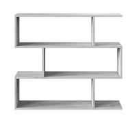 Habitdesign Estantería Baja Plutón Color Cemento salón despacho Estilo Moderno 97x110x24 cm