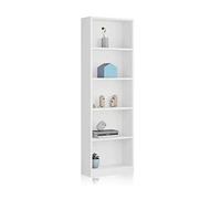 Habitdesign Estantería Juvenil 6 baldas, Librería Vertical, Modelo I-Joy, Acabado en Color Blanco Artik, Medidas: 180 cm (Alto) x 52 cm (Ancho) x 25 cm (Fondo)