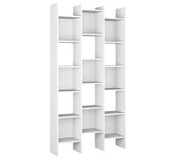 Habitdesign Estantería Librería, Estanteria Despacho, Comedor o Salon, Modelo Italian, Acabado en Blanco Artik, Medidas: 192 cm (Alto) x 96 cm (Ancho) x 25 cm (Fondo)