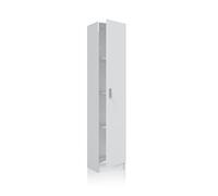 Habitdesign Kawai 1 007141O - Mueble Armario Multiusos, 1 Puerta, Color Blanco, Medidas: 37 cm (Largo) x 180 cm (Alto) x 37 cm (Fondo)