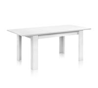 Habitdesign Mesa de Comedor Extensible, Mesa salón o Cocina, Acabado en Color Blanco Artik, Modelo Kendra, Medidas: 140-190 cm (Largo) x 90 cm (Ancho) x 78 cm (Alto)