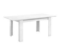 Habitdesign Mesa de Comedor Extensible Kendra, Acabado Blanco Brillo