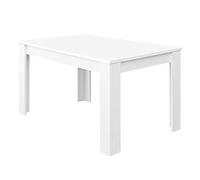 Habitdesign Mesa de Comedor Extensible, Mesa salón o Cocina, Color Blanco Brillo, Medidas: 140-190 cm (Largo) x 90 cm (Ancho) x 78 cm (Alto), Modelo Kendra