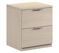 Habitdesign Mesita de Noche, Book Oficina, Modelo Low Cost, Acabado en Roble, Medidas: 38 cm (Ancho) x 45 cm (Alto) x 34 cm (Fondo)