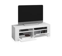 Habitdesign Mueble de Comedor Moderno, modulo TV Salon, Modelo Ambit, Acabado en Color Blanco Artik, Medidas: 120 cm (Ancho) x 40 cm (Alto) x 42 cm (Fondo)