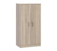 Habitdesign Mueble Zapatero Dos Puertas, Mueble Auxiliar, Modelo Basic, Acabado en Roble Canadian, Medidas: 55 cm (Ancho) x 108 cm (Alto) x 36 cm (Fondo)