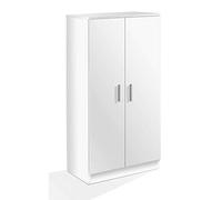 Habitdesign Zapatero Armario Basic, Mueble Auxiliar Acabado en Color Blanco, Medidas: 108 x 55 x 36 cm