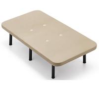 habithor - Base Tapizada 3D Color Beige Fabricada con Estructura de Acero Reforzada | Patas Cilíndricas Incluidas | Altura Final 30 cm | Medida: 90x200 cm | Fabricación Española