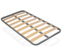 habithor - Somier de Láminas de Chopo con Estructura de Acero | Patas No IncluidasMedida: 105x190 cm | Refuerzo Central | Fabricación Española