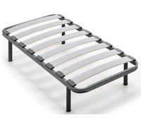 habithor - Somier Reforzado de Alta Resistencia | Acabado Grafito | Estructura de Acero 40x30 mm | Patas Cilíndricas Incluidas | Altura Final 30 cm | Medida: 90x180 cm | Fabricado en España