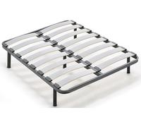 habithor - Somier Reforzado de Alta Resistencia | Acabado Grafito | Estructura de Acero 40x30 mm | Patas Cilíndricas Incluidas | Altura Final 37 cm | Medida: 120x200 cm | Fabricado en España