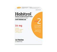 Habitrol Nicotine Transdermal System Stop Smoking Aid, Step 2 (14 mg), 14 Patches
