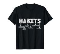 Habits Acronym Motivation Inspirational Personal Growth Camiseta