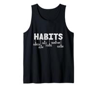 Habits Acronym Motivation Inspirational Personal Growth Camiseta sin Mangas