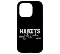 Habits Acronym Motivation Inspirational Personal Growth Carcasa para iPhone 15 Pro