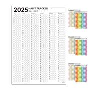 Habitur -Tracker - Calendario de seguimiento de hábitos de 16 x 23 pulgadas, cuaderno diario de 6 meses, planificador diario de objetivo, planificador semanal y mensual, calendario de diario