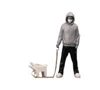 HABITZ Escultura De Banksy Un Hombre Moderno Jugando con Perros Réplica De Arte Callejero De Banksy Estatua Moderna Juguetes De Moda Esculturas Y Adornos De Arte For Sala De Estar Escritorio(E)