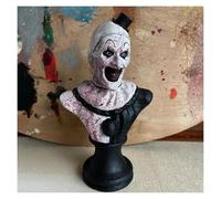 HABITZ Estatua De Payaso De Halloween Arte La Figura del Payaso Aterradora Película De Terror Figuras De Acción Escultura De Busto Asesino Decoración Fantasma Coleccionable For Fiesta Suministros(3)