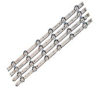 HABITZ Tira de retroiluminación LED de 4 piezas compatible for LG 49'' TV 6916L-2862A 6916L-2863A V17 49 R1+L1 ART3 49UJ670V-ZD 49UJ651V LC490DGG(FK)(MD)