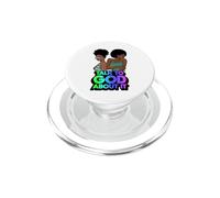 Habla con Dios al respecto melanina Cristiana Negra Amor Cristiano PopSockets PopGrip para MagSafe