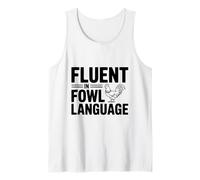 Habla con fluidez el lenguaje de Las Aves Divertido Amante de Las Aves Camiseta sin Mangas