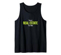 Habla de Bienes raíces para mí inversionista Divertido Camiseta sin Mangas