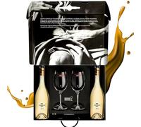 Habla - Estuche Vino Blanco Sauvignon Blanc | 2 botellas “Habla de Ti” + 2 copas Riedel | Aromático, fresco y elegante | Presentación premium | regalo o celebración