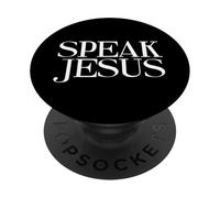 Habla Jesús Nombre Inspirador sobre Todo Nombres Cristiano PopSockets PopGrip Adhesivo