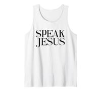 Habla Jesús Nombre sobre Todos Nombres Inspirador Cristiano Camiseta sin Mangas