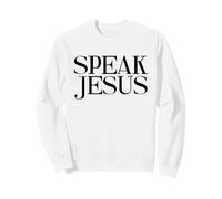 Habla Jesús Nombre sobre Todos Nombres Inspirador Cristiano Sudadera
