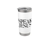 Habla Jesús Nombre Sobre Todos Nombres Inspirador Cristiano Vaso térmico de acero inoxidable de doble pared