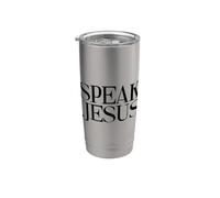 Habla Jesús Nombre Sobre Todos Nombres Inspirador Cristiano Vaso térmico de acero inoxidable de doble pared
